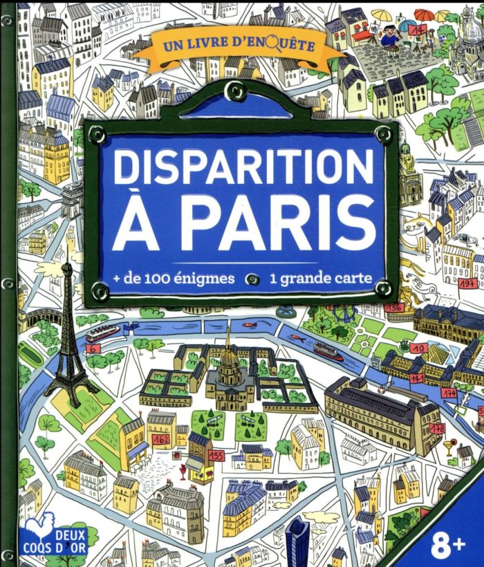 DISPARITION A PARIS - LIVRE AVEC CARTE - UN LIVRE D'ENQUETE