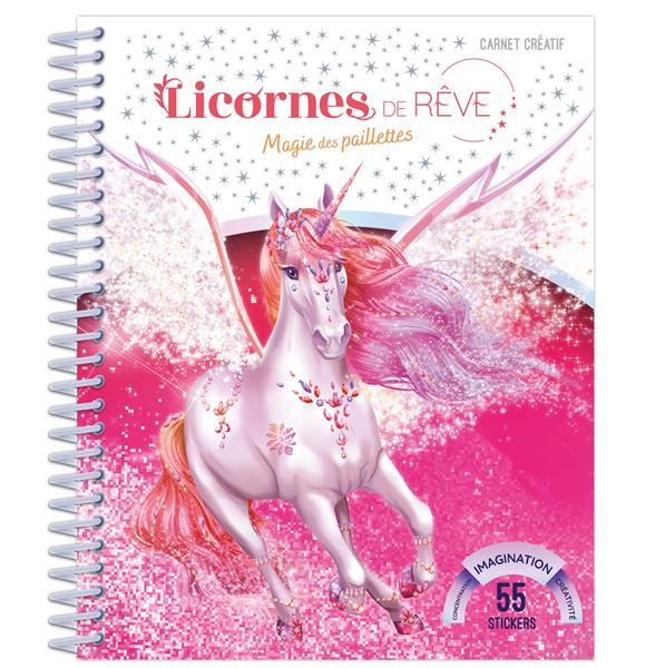 LICORNES DE REVE - MINI-CARNET MAGIE DES PAILLETTES