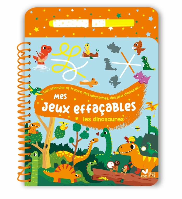 MES JEUX EFFACABLES - LES DINOSAURES