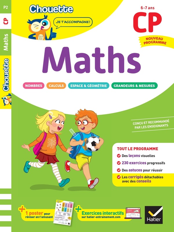 MATHS CP - CAHIER DE SOUTIEN NOUVEAU PROGRAMME - LECONS ET EXERCICES CORRIGES