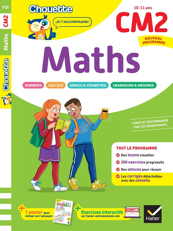 MATHS CM2 - CAHIER DE SOUTIEN NOUVEAU PROGRAMME - LECONS ET EXERCICES CORRIGES