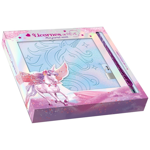 LICORNES DE REVE - MON JOURNAL SECRET AVEC STYLO LICORNE
