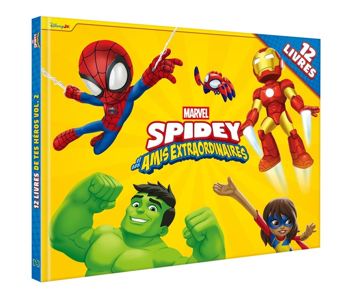 SPIDEY ET SES AMIS EXTRAORDINAIRES - COFFRET - LES 12 LIVRES DE TES HEROS VOL. 2 - MARVEL