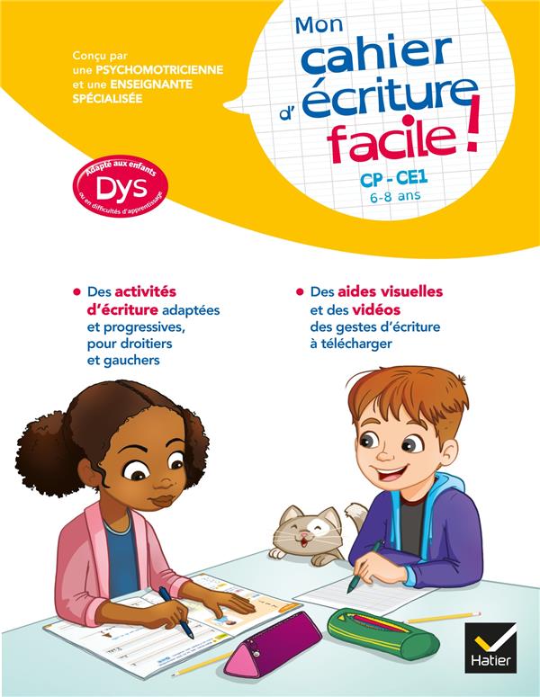 MON CAHIER D'ECRITURE FACILE ! ADAPTE AUX ENFANTS DYS OU EN DIFFICULTE D'APPRENTISSAGE CP-CE1 - 6 -