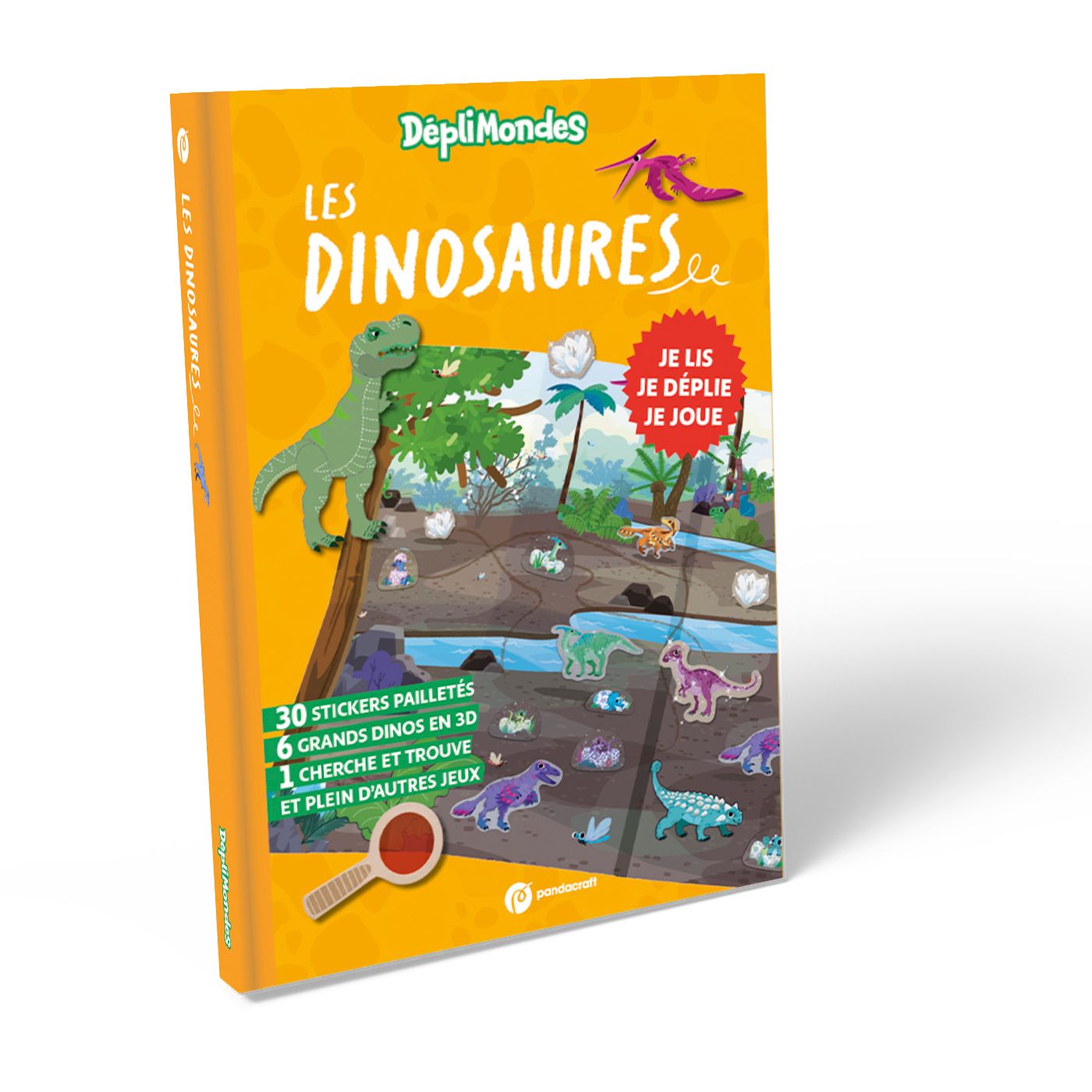 LES DINOSAURES - DEPLIMONDES 4 ANS + - LIS, DEPLIE, JOUE ET DECOUVRE LE MONDE DES DINOSAURES AVEC TO