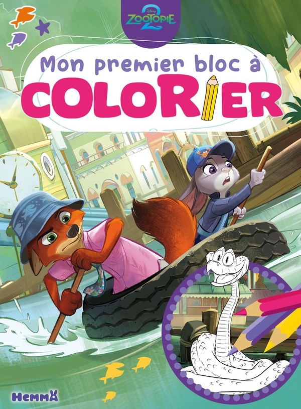 DISNEY ZOOTOPIE 2 - MON PREMIER BLOC A COLORIER