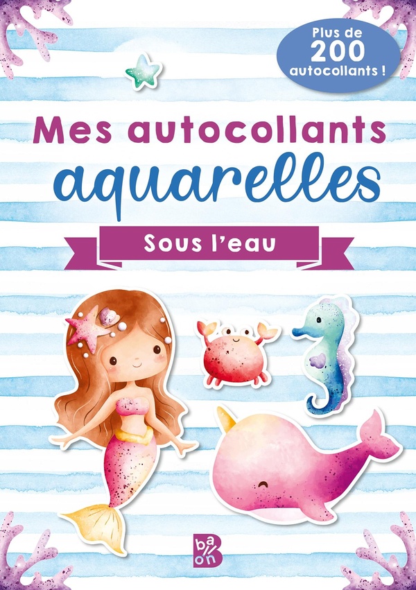 MES AUTOCOLLANTS AQUARELLES : SOUS L'EAU
