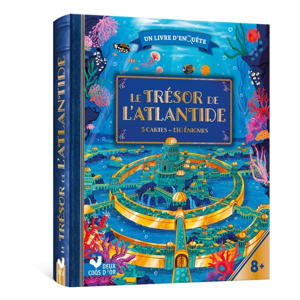 LE TRESOR DE L'ATLANTIDE - 5 CARTES ET 130 ENIGMES