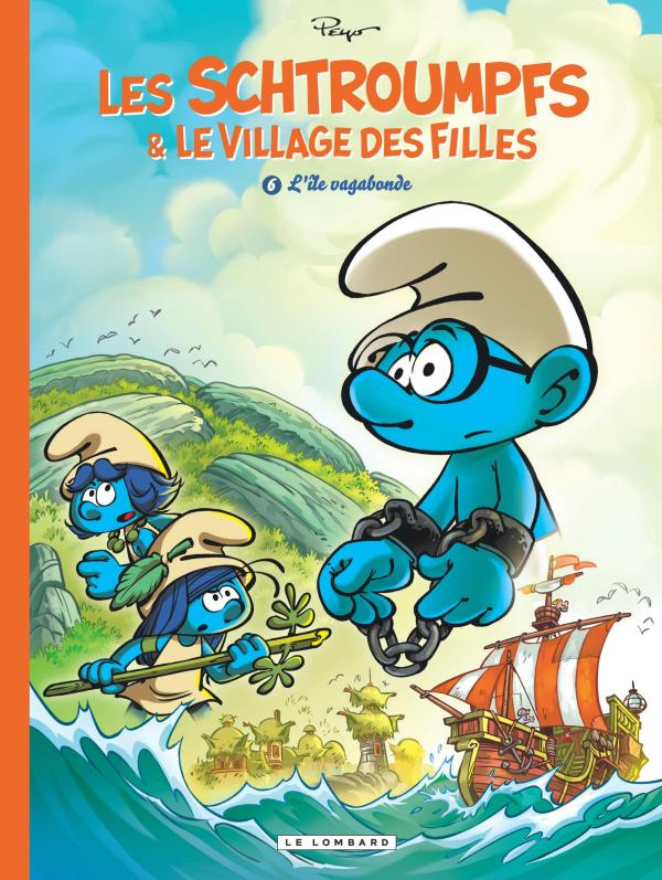 LES SCHTROUMPFS ET LE VILLAGE DES FILLES - TOME 6 - L'ILE VAGABONDE
