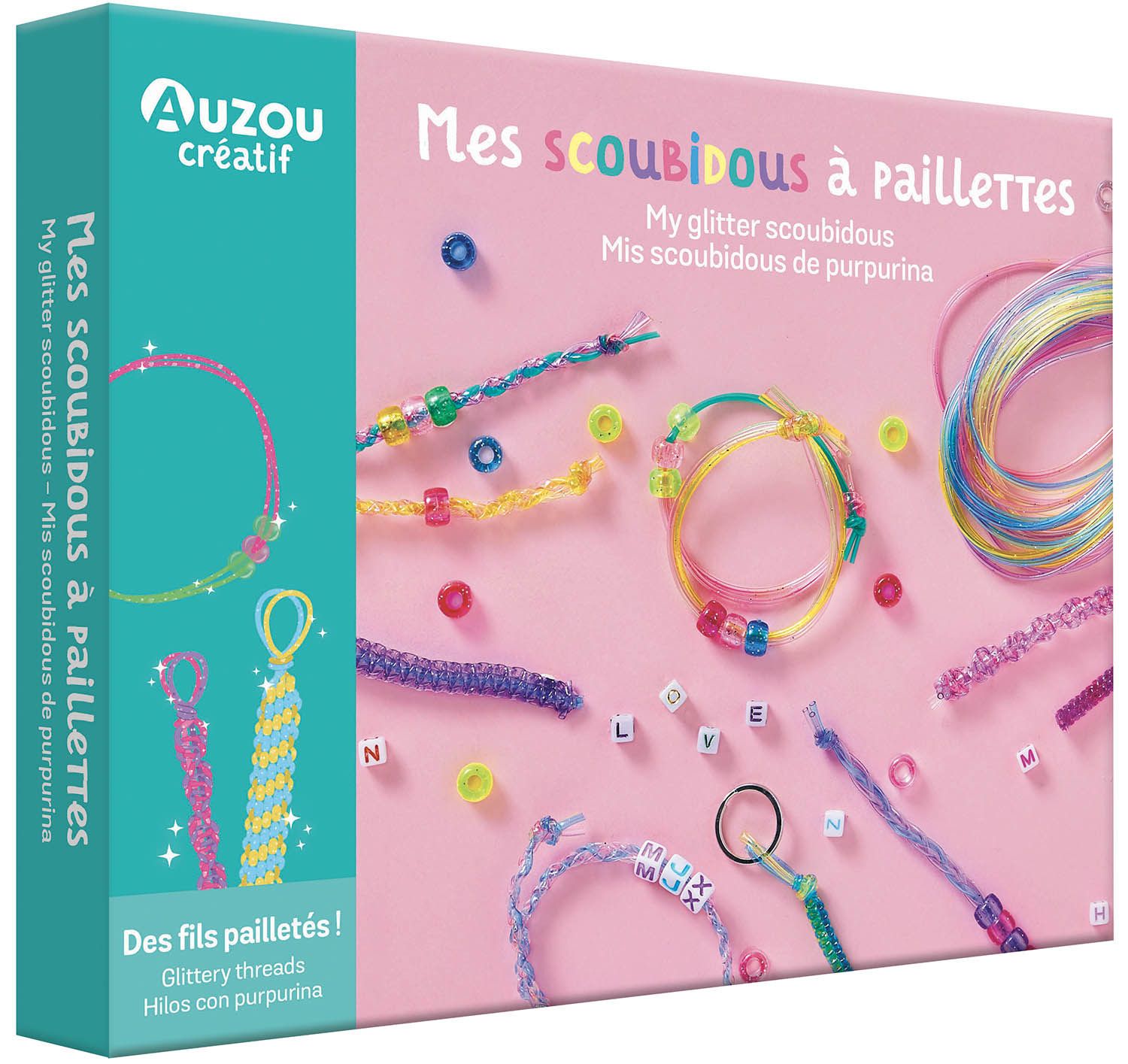 MON COFFRET D'ARTISTE - MES SCOUBIDOUS A PAILLETTES