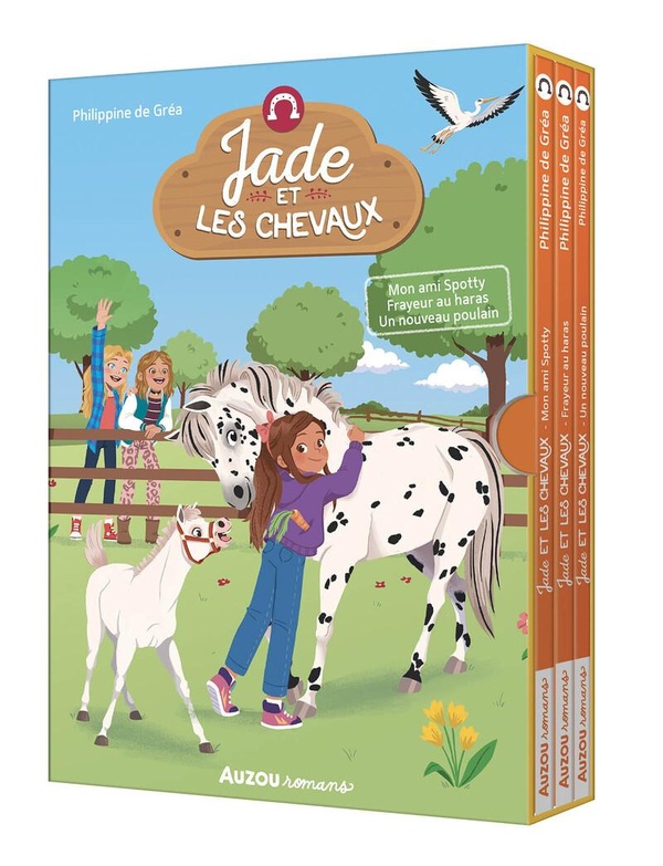 COFFRET BIBLIOTHEQUE 1 - JADE ET LES CHEVAUX - TOMES 1 A 3