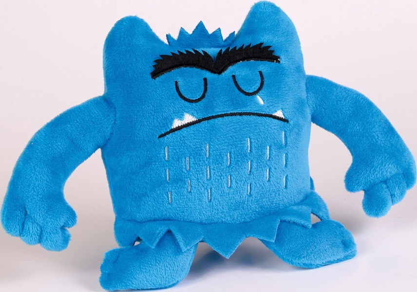 LE MONSTRE DES COULEURS - MINI PELUCHE MONSTRE BLEUE