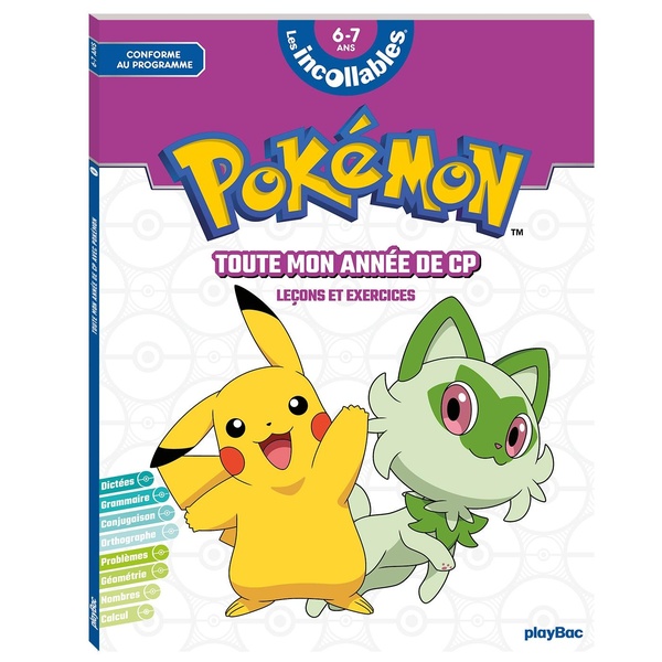 LES INCOLLABLES - POKEMON - TOUTE MON ANNEE DE CP - LECONS ET EXERCICES