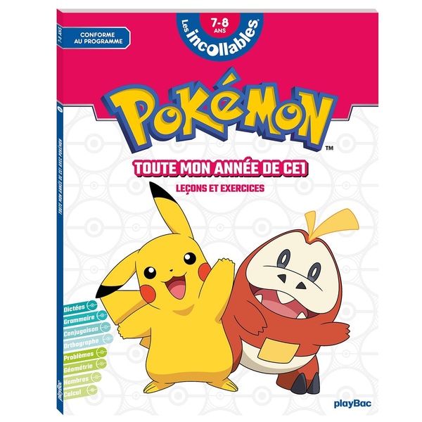 LES INCOLLABLES - POKEMON - TOUTE MON ANNEE DE CE1