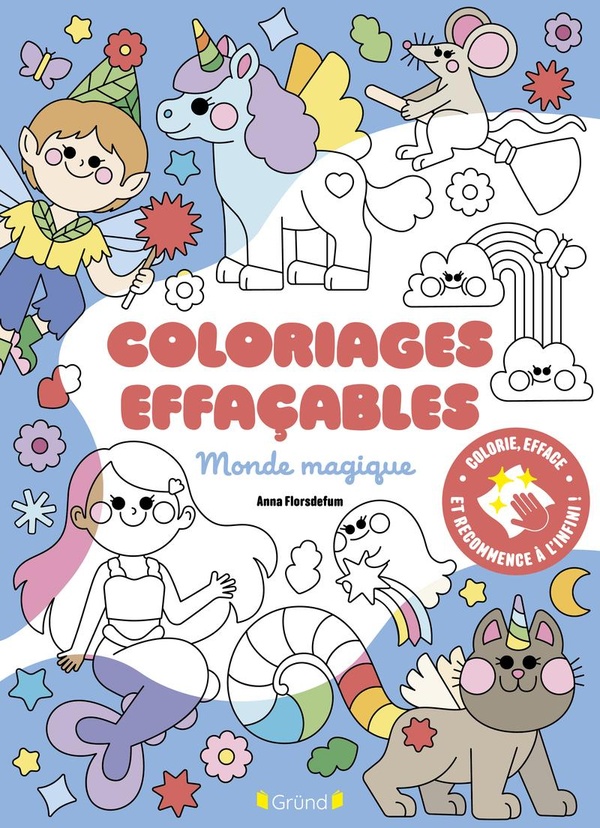 COLORIAGES EFFACABLES - MONDE MAGIQUE