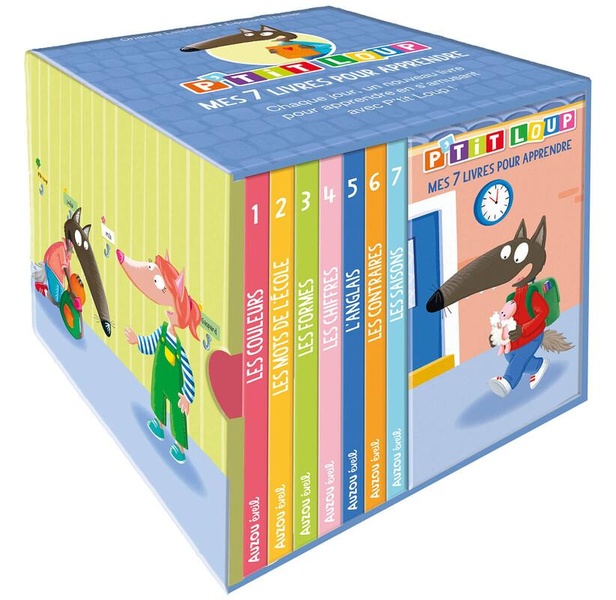 BIBLIOTHEQUE P'TIT LOUP - MES 7 LIVRES POUR APPRENDRE