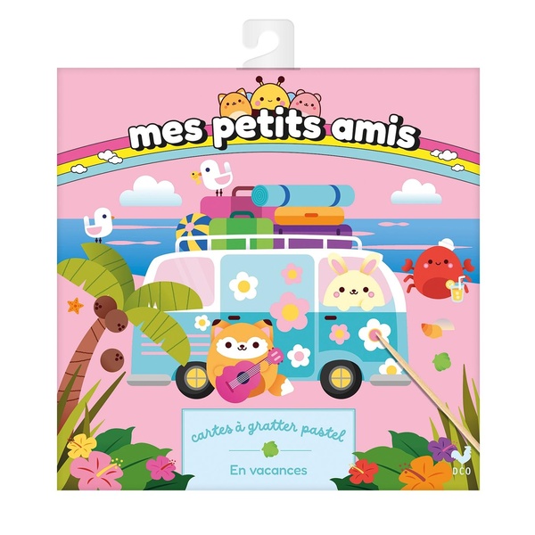 MES PETITS AMIS - MES CARTES A GRATTER EN VACANCES ! - POCHETTE AVEC ACCESSOIRES