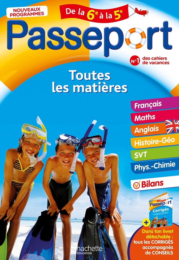 PASSEPORT - TOUTES LES MATIERES - DE LA 6E A LA 5E - CAHIER DE VACANCES 2026